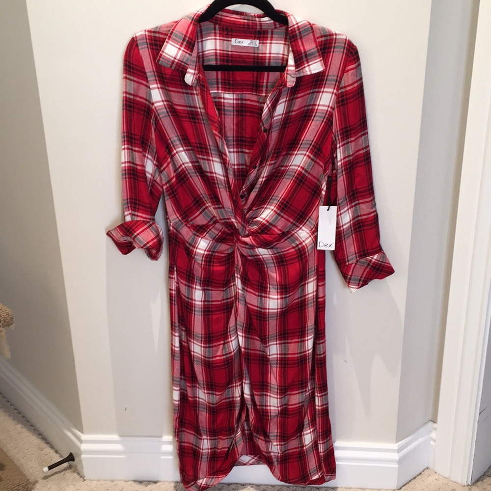 XS Schoolcore dex plaid dress